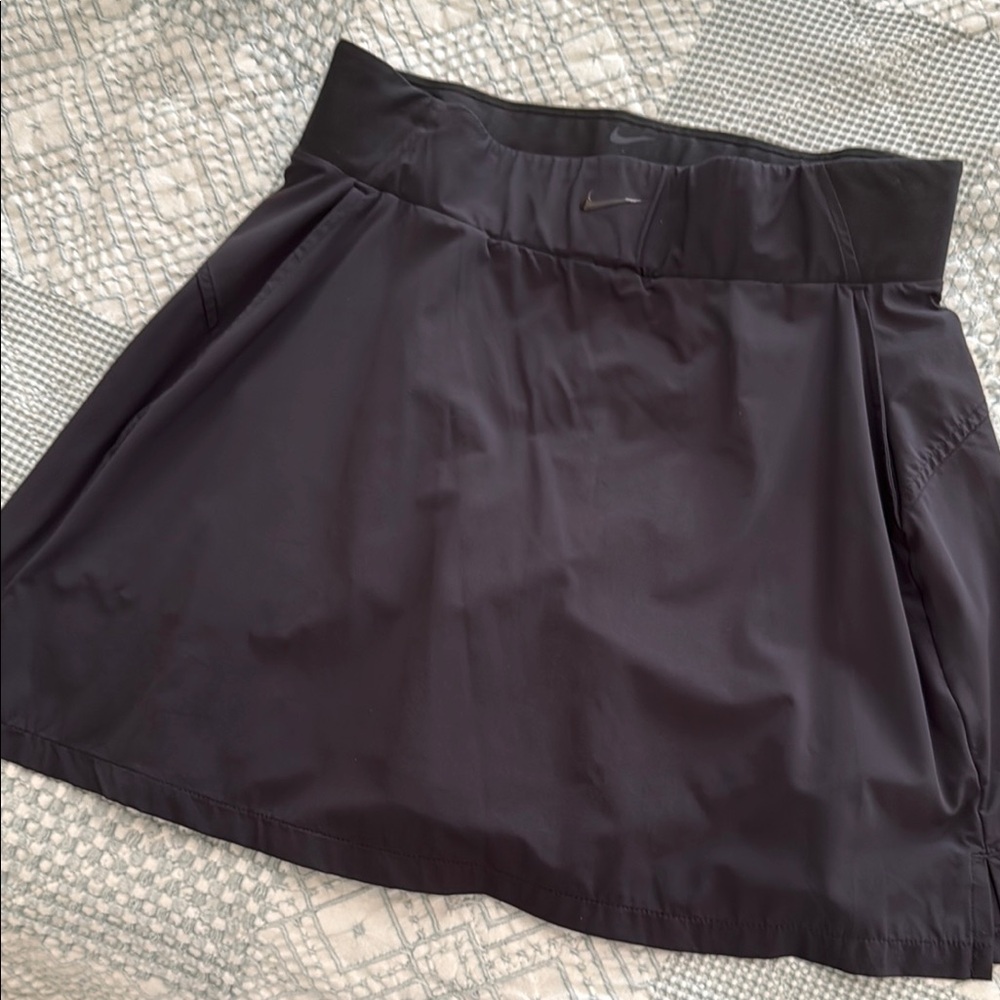 Nike Black, DRI-FIT Tennis Skort